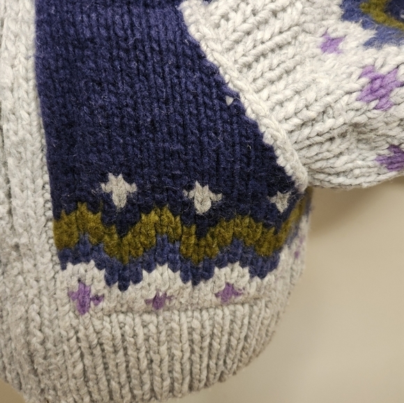 Vintage zipup alpaca sweater jacket - Picture 8 of 10